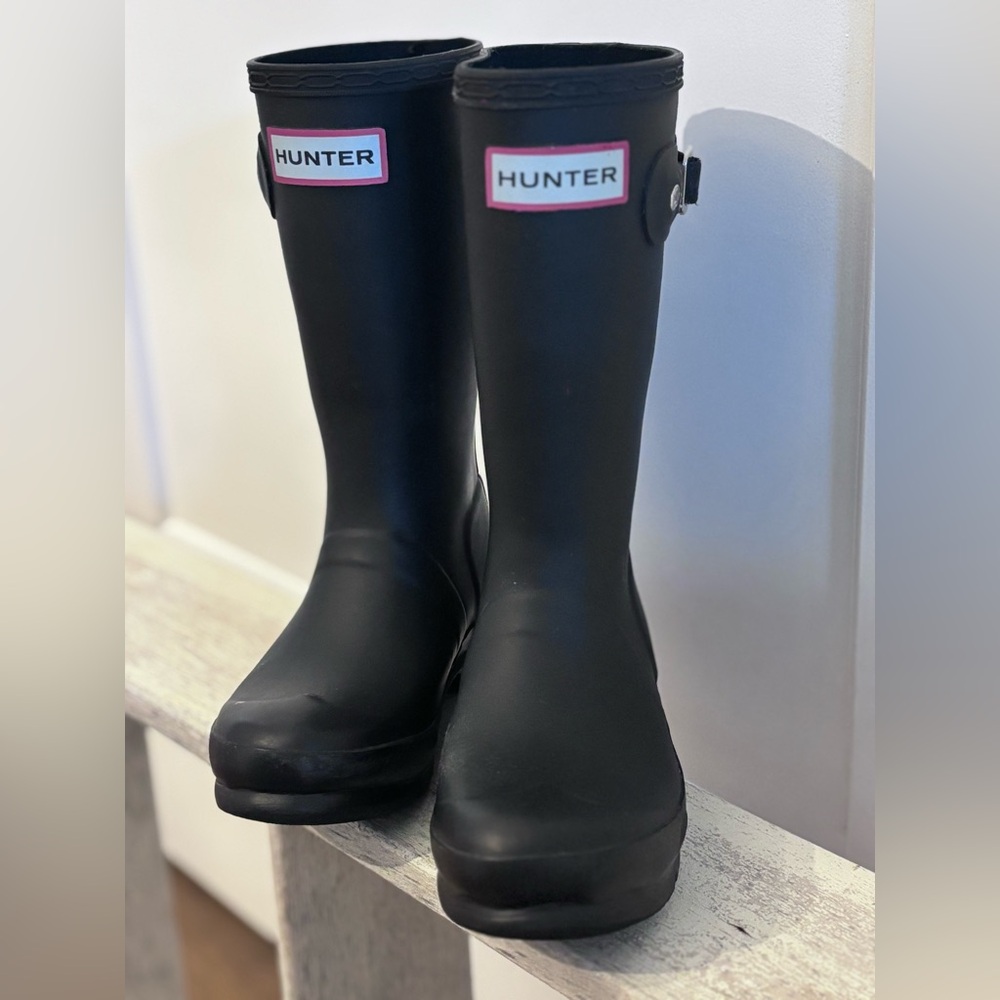 Hunter Black Original Kids Rain Boot